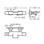 Baterie wannowe i prysznicowe - Tres Project 21117409NM czarny - miniaturka - grafika 1