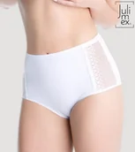 Komplety bielizny - Figi Damskie Bezszwowe Z Wysokim Stanem Opal Julimex Białe  M - miniaturka - grafika 1
