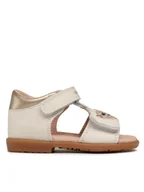 Buty dla dziewczynek - Geox Sandały B Verred B3521B085NFC1058 S Beżowy - miniaturka - grafika 1