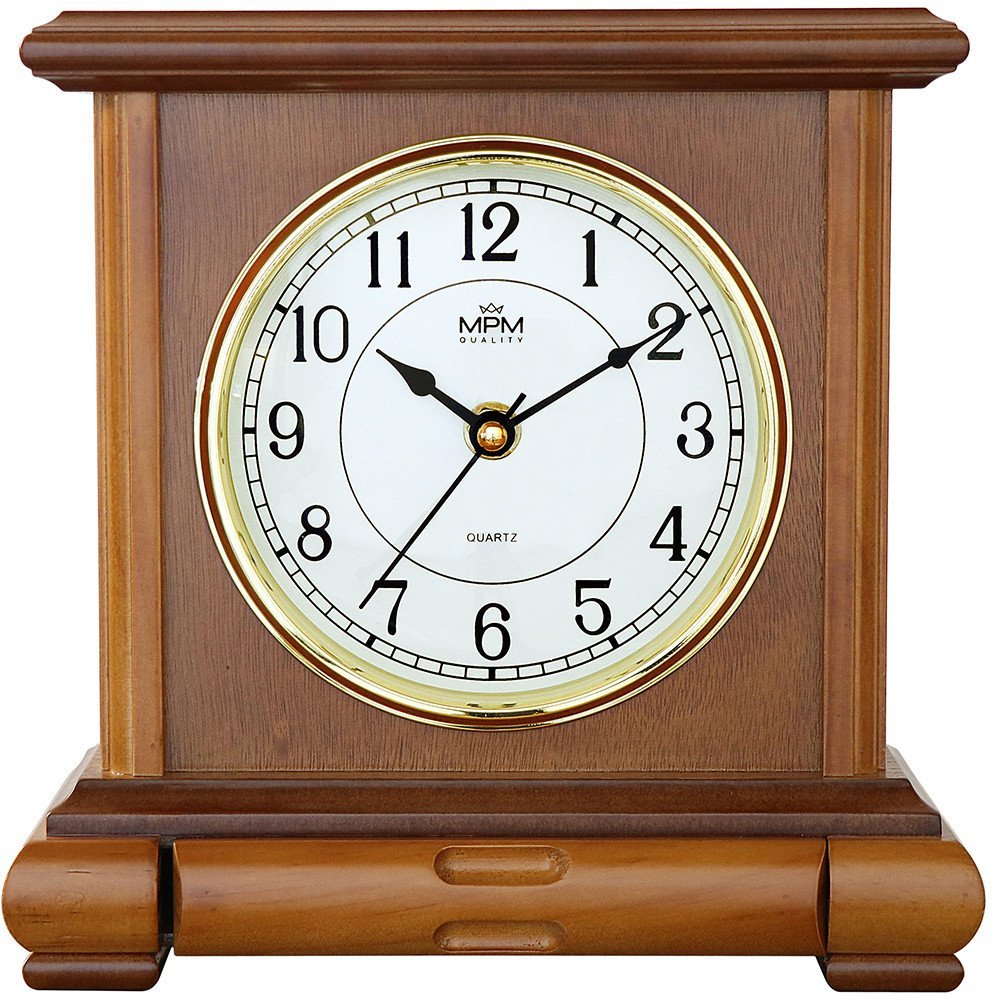 Zegar kominkowy z szufladką MPM E03.3888.50.A 21 x 23 cm .