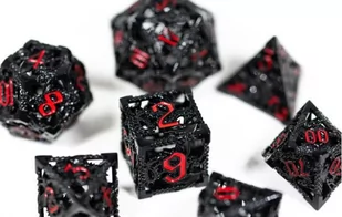 Kostki Rpg Smocza Furia Zestaw 7 Metalowych Kości - Gry planszowe - miniaturka - grafika 1