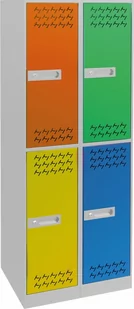 SZAFKA METALOWA SKRYTKOWA SCHOWKOWA DO SZATNI SZKOLNA METALKAS - Szafy - miniaturka - grafika 1