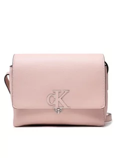 Torebki damskie - Calvin Klein Torebka Minimal Monogram Flap Xbody K60K608949 Różowy - grafika 1