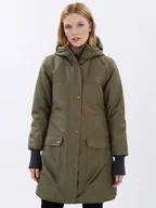 Kurtki damskie - finside Parka zimowa "Oikku" w kolorze khaki - miniaturka - grafika 1