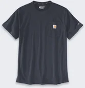 Koszulki męskie - Koszulka Carhartt Force Mid Pocket Navy - miniaturka - grafika 1