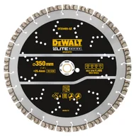 Tarcze do pił - DeWalt DT20465-QZ segmentowa tarcza diamentowa do cięcia betonu zbrojonego 350x25,4 mm Elite - miniaturka - grafika 1
