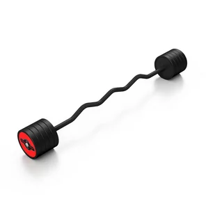 Marbo Sport Sztanga gumowana łamana 45 kg czerwona MW-SG-45-L-K5 - Sztangi - miniaturka - grafika 1