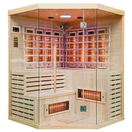 Sauny - Sauna na podczerwień 6-osobowa 180x180 cm grzejniki kwarcowe i karbonowe Alta7 Infrared - miniaturka - grafika 1