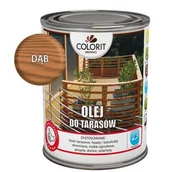 Farby i impregnaty do drewna - Colorit Drewno Olej do tarasów Dąb 0,75 l - miniaturka - grafika 1