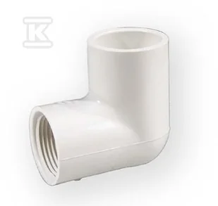 Nibco Kolano z gwintem nakrętne KW/GW PVC-U 1/2" - Łączniki, trójniki, kształtki - miniaturka - grafika 1