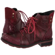 Botki damskie - Botki Czerwone 07047-08/00-8 (MA1412-a) Maciejka - miniaturka - grafika 1