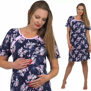 Piżamy ciążowe - Koszula Nocna ciążowa do porodu i karmienia - 2XL - grafika 1