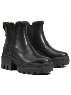 Timberland Skórzane sztyblety "Everleigh" w kolorze czarnym - Botki damskie - miniaturka - grafika 1