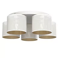 Lampy sufitowe - Biała lampa sufitowa z pięcioma abażurami LX 5263 z serii LOFT SHADE - miniaturka - grafika 1
