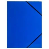Teczki i skoroszyty - Tetis Teczka kartonowa z gumką narożna A4 niebieska AL282TET - miniaturka - grafika 1