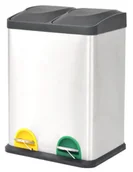 Kosze na śmieci - Dwukomorowy kosz do segregacji śmieci 36L E3-C05 - miniaturka - grafika 1