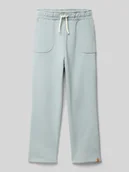 Spodnie i spodenki dla chłopców - Spodnie dresowe o kroju regular fit z nakładanymi kieszeniami model ‘JOBO’ - miniaturka - grafika 1