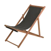 Fotele i krzesła ogrodowe - ProGarden Leżak ogrodowy składany 112x60x80 cm - miniaturka - grafika 1