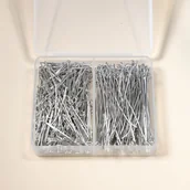 Inne - TEMU 300 szt. Dziewięcioczęściowe akcesoria do dekoracji pudełek z igłami Dziewięcioczęściowe koraliki z igłami 26MM-50mm Zginane dziewięcioczęściowe - miniaturka - grafika 1