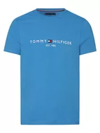 Koszulki męskie - Tommy Hilfiger - T-shirt męski, niebieski - miniaturka - grafika 1