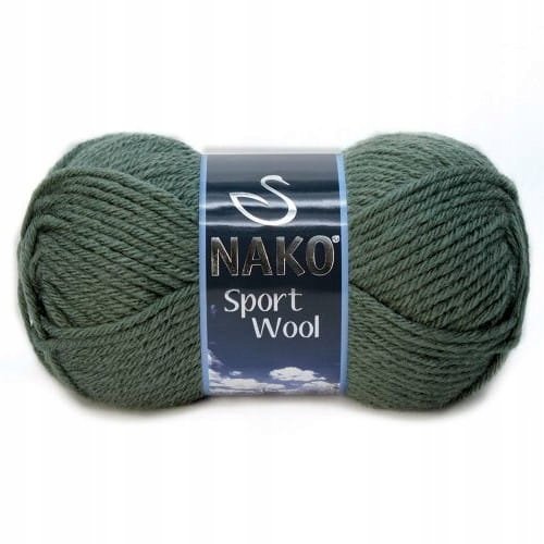 włóczka SPORT WOOL kolor 1631 / leśny zielony