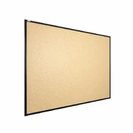 Biuro i firma OUTLET - OUTLET Tablica korkowa 120x90 cm rama drewniana lakierowana CZARNA - miniaturka - grafika 1