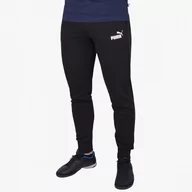 Spodnie sportowe męskie - Męskie Spodnie Puma Bawełniane Dresowe Czarne 586716-01 - miniaturka - grafika 1