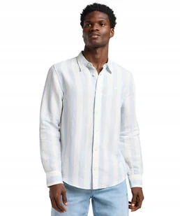 Koszula Lee PATCH SHIRT 112363907 Shy Blue S - Koszule męskie - miniaturka - grafika 1