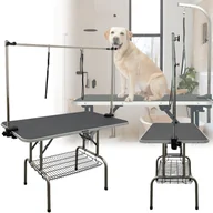 Meble modułowe i akcesoria - Stół groomerski trymerski weterynaryjny smycz kosz antypoślizgowy blat kosz na akcesoria - miniaturka - grafika 1