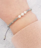 Bransoletki - Stylowa bransoletka NATURALNY KAMIEŃ KSIĘŻYCOWY - na szczęście - miniaturka - grafika 1