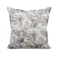 Poszewki na poduszki - Poszewka dekoracyjna RODOS 40 x 40 cm biało-srebrna - miniaturka - grafika 1