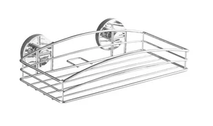 Wenko Półka łazienkowa Vacuum-Loc, 26x14x6,5 cm - Półki łazienkowe - miniaturka - grafika 1
