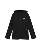 Bluzy dla chłopców - PUMA Chłopięca bluza z kapturem Evostripe Fz Dk B Sweat - miniaturka - grafika 1