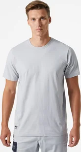 Helly Hansen Koszulka Helly Hansen Manchester Classic Grey Fog - Koszulki męskie - miniaturka - grafika 1