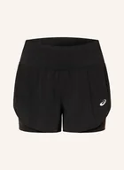 Spodenki damskie - Asics Szorty Do Biegania 2 W 1 Road schwarz - miniaturka - grafika 1