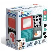 Zabawki interaktywne dla dzieci - Clementoni Baby For You Czarno-Białe Kostki - miniaturka - grafika 1