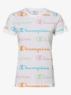 Koszulki i topy damskie - Champion - T-shirt damski, biały|wielokolorowy - miniaturka - grafika 1