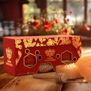 SUROWY MIÓD RZEPAKOWY - JASNA NUTA POLSKIEGO POLA - ZESTAW PREZENTOWY - Miód - miniaturka - grafika 1