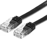 Kable miedziane - Value UTP Patchcable Kat6 flat black 5m - 21.99.0965 - miniaturka - grafika 1