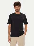 Koszulki męskie - Napapijri T-Shirt Smallbox NP0A88TR Czarny Regular Fit - miniaturka - grafika 1
