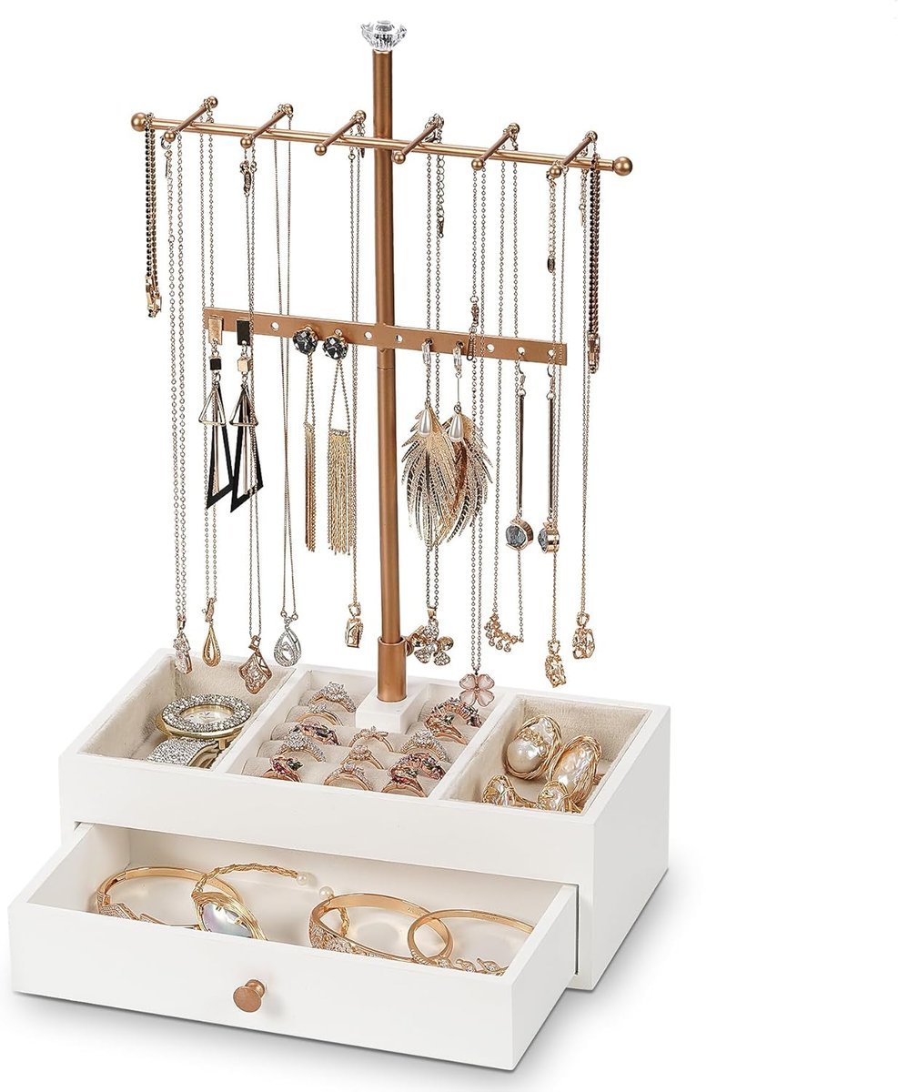 Stojak na biżuterię Uchwyt na bransoletki Drzewko jubilerskie SZKATUŁKA