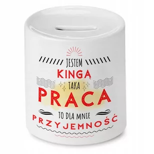 Skarbonka Dla Kingi na Urodziny na Prezent z Nadrukiem ze Zdjęciem - Skarbonki - miniaturka - grafika 1