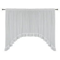 Firany - Firanka z taśmą JULIA 290 x 160 cm biała - miniaturka - grafika 1