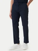 Spodnie męskie - Calvin Klein Spodnie materiałowe LV04LF609G Granatowy Straight Fit - miniaturka - grafika 1