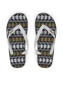 Klapki i japonki męskie - Kappa Japonki 371D2UW White - Black - Green Military Kolorowy - miniaturka - grafika 1