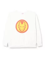 Bluzy męskie - Marvel Męska bluza Avengers Assemble Iron Man Simple Symbol, biały, XXL - miniaturka - grafika 1