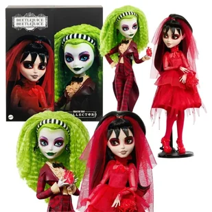 Monster High Skullector Zestaw 2 Lalki Kolekcjonerskie Betelgeuse Beetlejuice I Lydia - Lalki dla dziewczynek - miniaturka - grafika 1
