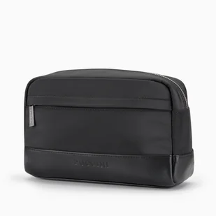 Kosmetyczka Męska Podróżna Duża Pojemna Nylon PUCCINI Czarna QML005-1 - Kosmetyczki, organizery i kuferki - miniaturka - grafika 1