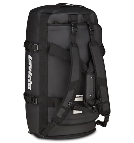 Invicta Plecak podróżny 70 l – 62 x 35 x 35 cm, czarny, torba z odpinanymi ramiączkami, wzmocniony dno, zorganizowane kieszenie, przednia i boczna kieszeń, mężczyźni kobiety