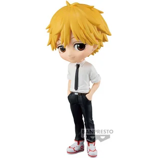 Figurki dla dzieci - FIGURA DENJI CHAINSAW MAN Q POSKET 14CM - grafika 1